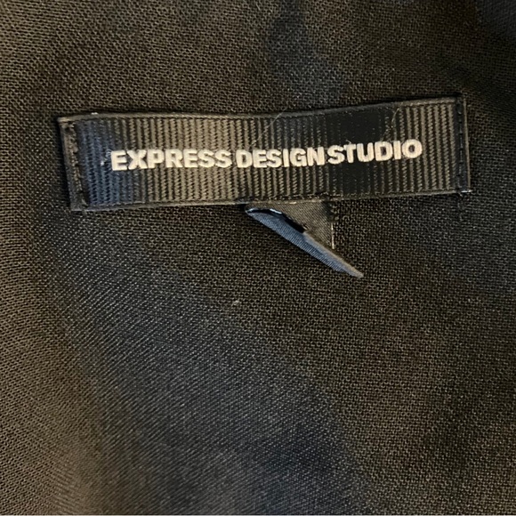 Express Pencil Skirt Black w/Leopard-Print | Express Design Studio | Size 0 - Picture 6 of 7